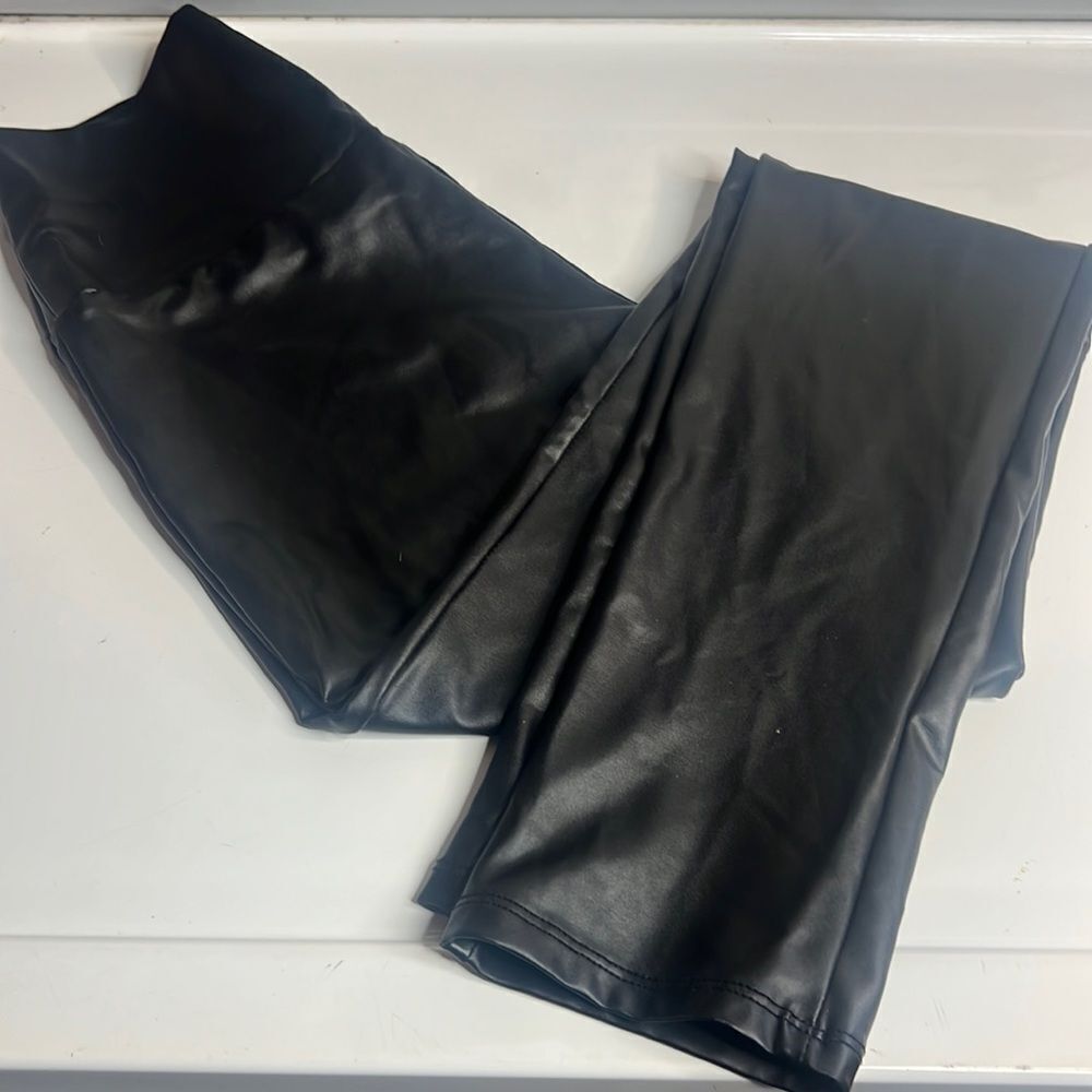 CY faux leather pants